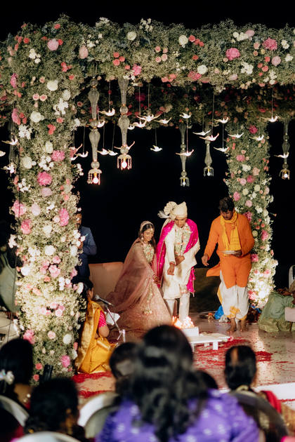Mandap and Floral detail — Wedding decor — ITC Grand Goa
